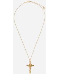 Dolce & Gabbana - Monochrome Pendant 18-Carat And Citrine Quartz - Lyst