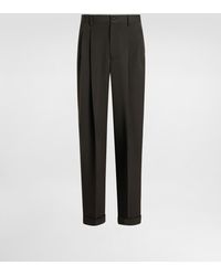 Dolce & Gabbana - Wool Gabardine Trousers - Lyst