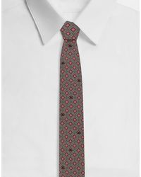 Dolce & Gabbana - Silk Jacquard Tie With Micro-Designs And Dg Logo - Lyst