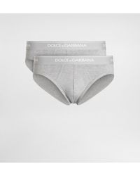 Dolce & Gabbana - Bi-Pack Midi-Slip Baumwollstretch - Lyst