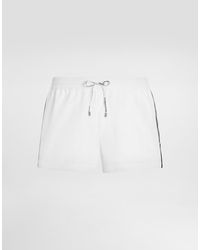 Dolce & Gabbana - Canvas Swim Boxer Shorts - Lyst