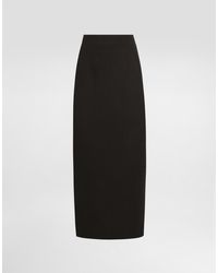 Dolce & Gabbana - Wool Pencil Skirt - Lyst