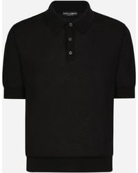 Dolce & Gabbana - Extra-Fine Cashmere Polo-Shirt - Lyst