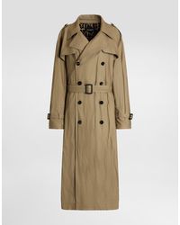 Dolce & Gabbana - Double-Breasted Trench Coat - Lyst