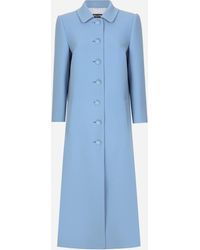 Dolce & Gabbana - ウールクレープ シングルブレスト コート - Lyst
