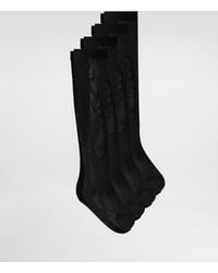Dolce & Gabbana - Three-Pack Of Nylon Socks With Dg Logo - Lyst