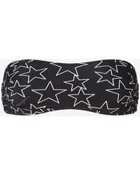 Dolce & Gabbana Bandeau-Bikinitop Mit Millennials Star-Print - Schwarz