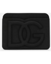 Dolce & Gabbana Rubber Card Holder With Embossed Logo - White