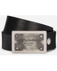 Dolce & Gabbana - Gürtel Aus Leder - Lyst