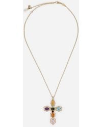 Dolce & Gabbana - Pendant 18-Carat And Multicolored Gems - Lyst