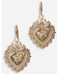 Dolce & Gabbana - Anna Earrings In Yellow Gold With Citrine Quartzes - Lyst
