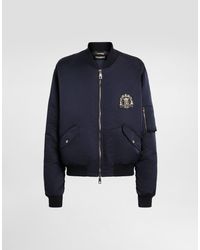 Dolce & Gabbana - Duchesse Padded Bomber Jacket - Lyst