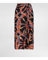 Dolce & Gabbana - Carretto-Print Viscose Jersey Skirt - Lyst