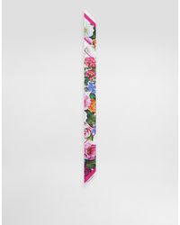 Dolce & Gabbana - Bandeau Aus Twill Blumenprint 6 X 100 - Lyst