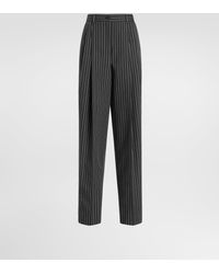 Dolce & Gabbana - Pinstripe Virgin Wool Trousers - Lyst
