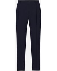 Dolce & Gabbana - Tailored Stretch Twill Pants - Lyst