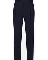 Dolce & Gabbana - Tailored Stretch Twill Pants - Lyst
