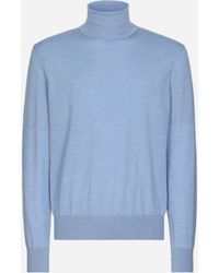 Dolce & Gabbana - Extra-Fine Cashmere And Silk Turtleneck Sweater - Lyst