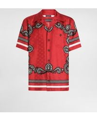 Dolce & Gabbana - Seidenhemd Mit Bandana-Print - Lyst