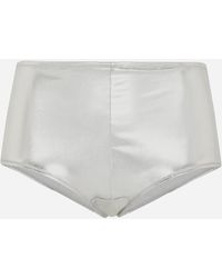 Dolce & Gabbana - Foiled Jersey Low-Rise Panties - Lyst