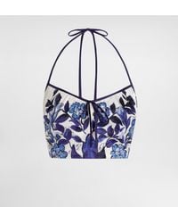 Dolce & Gabbana - Dg Exclusive Majolica- Cotton Satin Top - Lyst