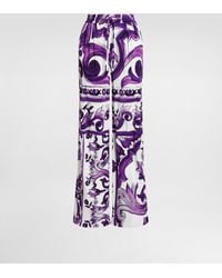 Dolce & Gabbana - Majolica-Print Trousers - Lyst