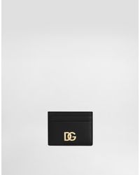 Dolce & Gabbana - Dg Logo Leather Card Holder - Lyst