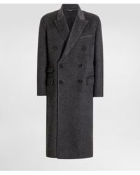 Dolce & Gabbana - Double-Breasted Wool And Cashmere Coat - Lyst
