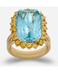 Dolce & Gabbana - Heritage リング イエローゴールド アクアマリン＆イエローサファイア - Lyst