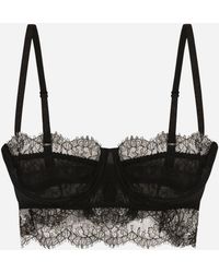 Dolce & Gabbana - Lace Balconette Bralette - Lyst