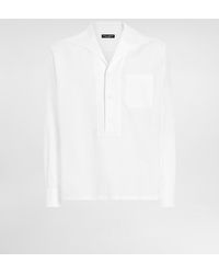 Dolce & Gabbana - Three-Button Long-Sleeved Linen Shirt - Lyst