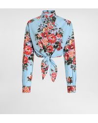 Dolce & Gabbana - Flower Bouquet-Print Cotton Shirt - Lyst