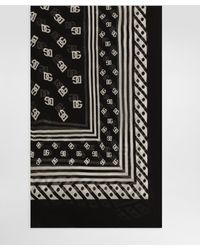 Dolce & Gabbana - ストール シルク Dgオールオーバーロゴプリント - Lyst