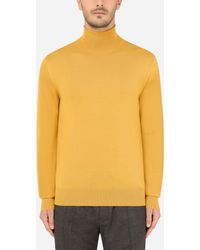 men yellow turtleneck
