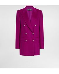 Dolce & Gabbana - Oversize Double-Breasted Cashmere Jacket - Lyst