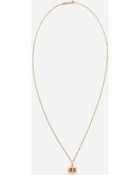 Dolce & Gabbana - Royal Pendant 18-Carat, Lapis Lazuli, Rubies, And Sapphire - Lyst