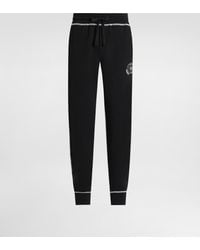 Dolce & Gabbana - Hose Aus Jersey Mit Print Und Stickerei - Lyst