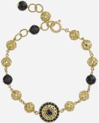 Dolce & Gabbana - Sicily Bracelet 18-Carat, Jades And Sapphires - Lyst