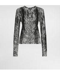 Dolce & Gabbana - Fur-Print Silk Cardigan - Lyst