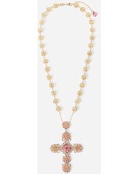 Dolce & Gabbana - Filigree Necklace 18-Carat And Tourmalines - Lyst