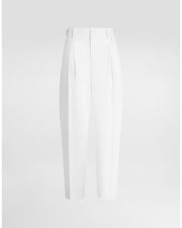 Dolce & Gabbana - Wool Faille Trousers - Lyst