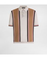Dolce & Gabbana - Satin Silk Polo Shirt - Lyst