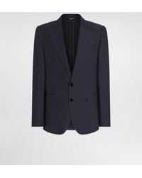 Dolce & Gabbana - Single-Breasted Silk-Blend Gabardine Taormina Jacket - Lyst