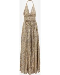 Dolce & Gabbana - Sequin-Detail Maxi Dress - Lyst