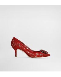 Dolce & Gabbana - Lori Dg Amore Taormina Lace Pumps - Lyst