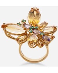 Dolce & Gabbana - 18K Butterfly Citrine Ring - Lyst