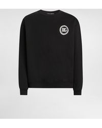 Dolce & Gabbana - Jersey Sweatshirt With Patch - Lyst