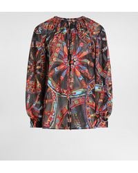 Dolce & Gabbana - Carretto-Print Devor� Twill Top� - Lyst