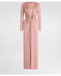 Dolce & Gabbana - Viscose Jersey Long Dress - Lyst