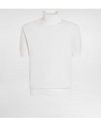 Dolce & Gabbana - Short-Sleeved Cotton Polo-Shirt - Lyst